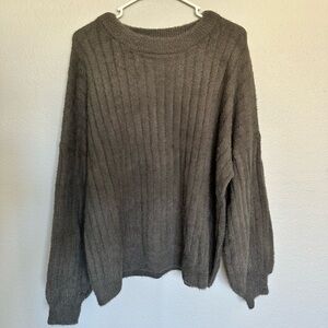 SO Gray Fuzzy Sweater